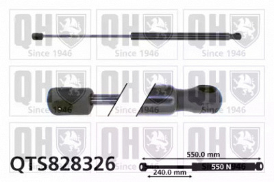 QUINTON HAZELL qts828326 -  Газовая пружина, крышка багажник